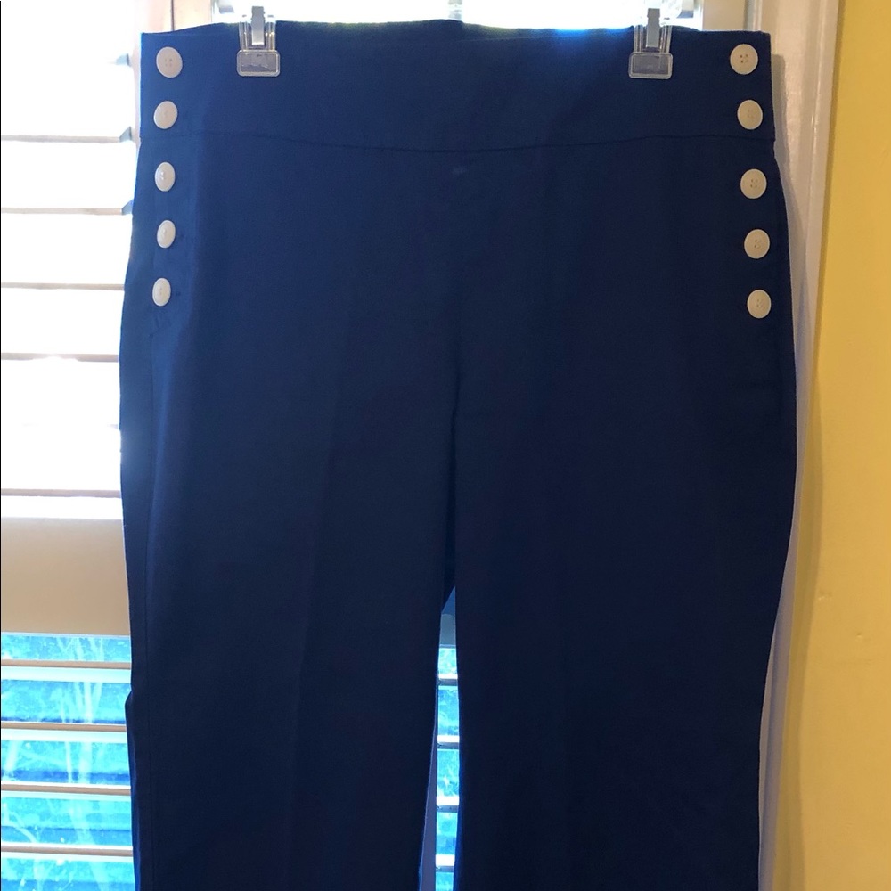 Talbots navy sailor pants